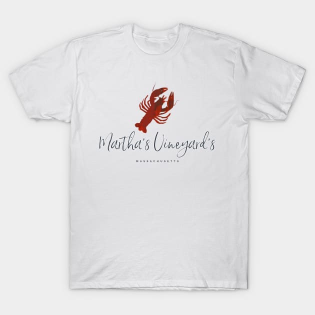 Martha's Vineyard Lobster T-Shirt by JT Hooper Designs